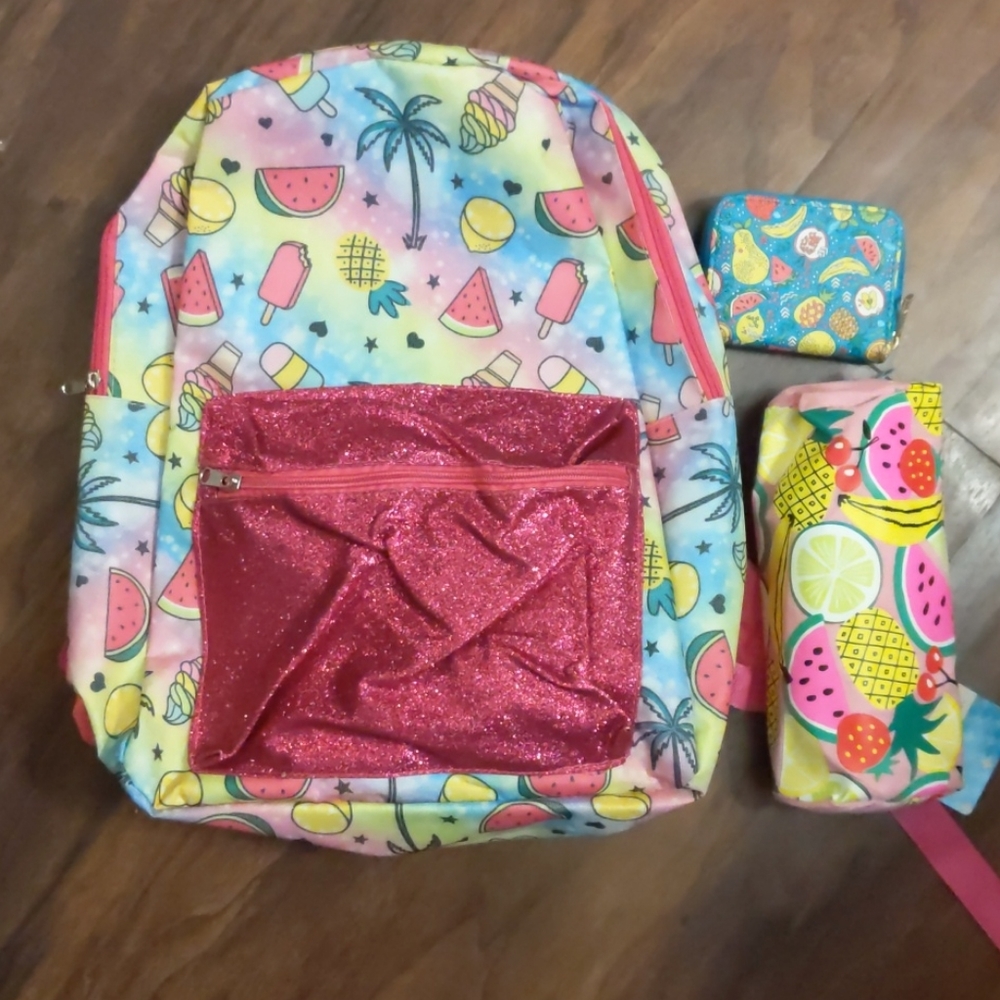 New Backpack/pencil case/wallet